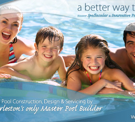 Charleston web design and graphic design - Truck Wrap Design - Aqua Blue Pools