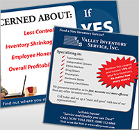 Valley Inventory Postcard Development and graphic design