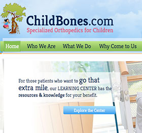 ChildBones SOC Charleston SC Web Design