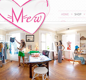 Charleston Web Design for Mew Design boutique