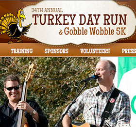 The Design Group - Charleston SC Web Design for Turkey Day Run 5k